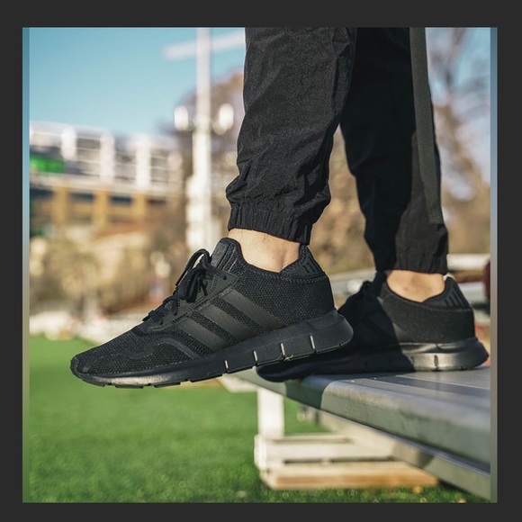 ADIDAS Swift Run X Triple black Size 14 - Picture 2 of 12